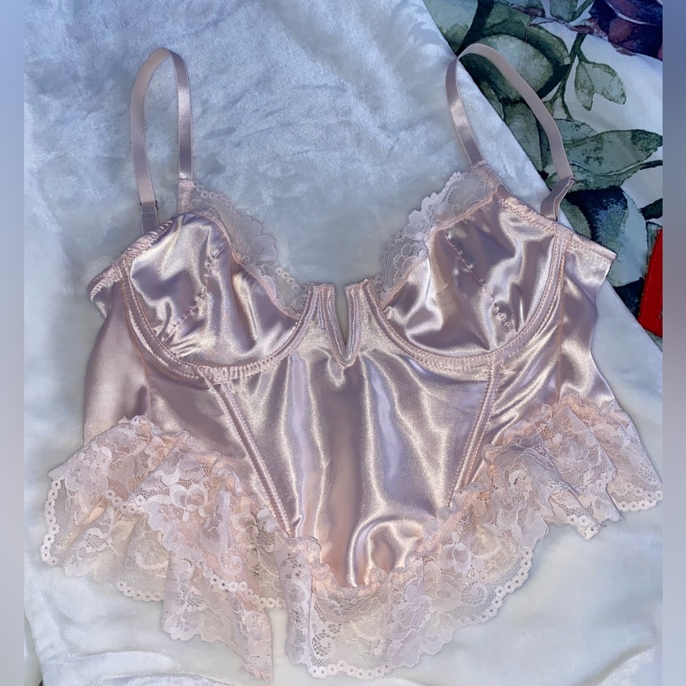 Forever 21 pink corset top size small